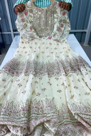 White partywear frock