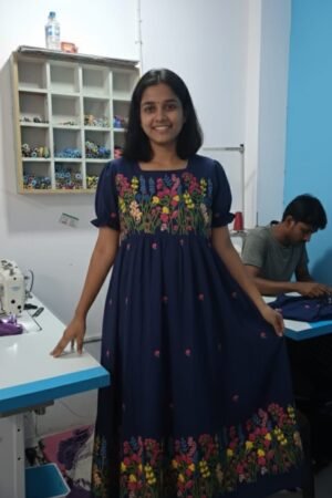 Embroidery party frock