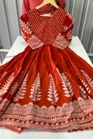 Rustic orange party wear