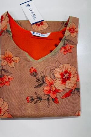Tissue silk kurti