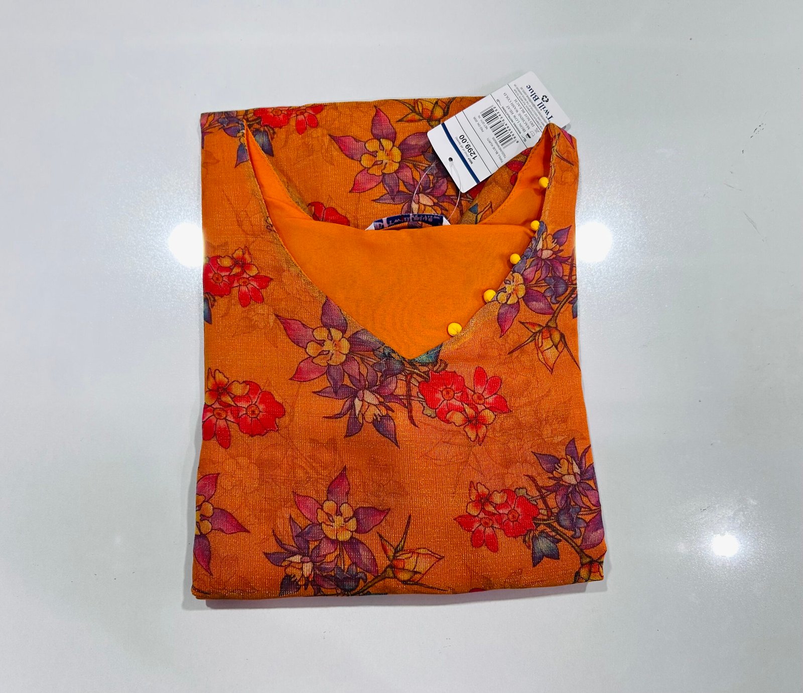 Tissue silk kurti